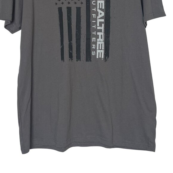 Realtree Outfitters Tshirt Mens Large Gray US Flag - Picture 4 of 7